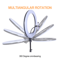 Anneau lumineux pour selfie avec support, kit d'anneau lumineux de vente chaude 21 pouces Dimmable LED Ring Light, Light Stand