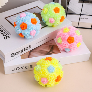Jincan New Decompression Flash Fur Ball Creative Flower Ball Toy for Kids <strong>Strange</strong> Fidget Vent Kids' <strong>Gifts</strong> Wholesale - Product Image 2