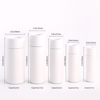 Tube en papier kraft biodégradable blanc de 1 oz pour cosmétiques, gloss à lèvres, déodorant, conteneur en carton blanc, tube en papier à poussoir