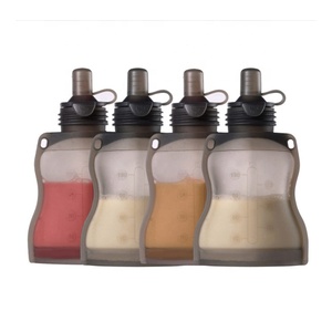 OEM ODM reusable redtende nullie eco breastmilk bag milk storage bags breast wai silicone breastmilk storage bags