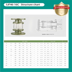 ऊर्ध्वाधर कार्बन स्टील ptfe लाइन ग्लास ट्यूब दृष्टि ग्लास - Product Image 4