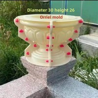 Moule de pot de fleurs de style colonne romaine européenne et modèle architectural pour la décoration de balcons, villas, garde-corps et clôtures