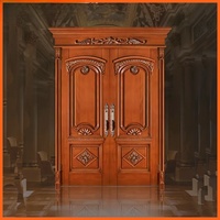 Portes en bois massif peintes, insonorisées, style crème vintage, pour chambres à coucher, bois composite, porte chinoise.