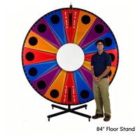 Roue de la Fortune sur Trépied Autoportant pour Jeux de Prix et Tirages au Sort, Idéale pour Location de Fêtes et Événements Intérieurs