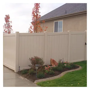 Tuinhek Voor Buiten Decoratief <span class=keywords><strong>Vinyl</strong></span> Hekwerk Zonder Opgraving Voor Tuin <span class=keywords><strong>Patio</strong></span> - Product Image 1