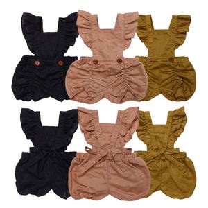 Nuovo <span class=keywords><strong>Nato</strong></span> Vestiti Del Bambino Per La Ragazza 100% Biancheria tuta del bambino appena <span class=keywords><strong>nato</strong></span> ragazzi ragazze bambino bambini solido bianco ruffle biancheria pagliaccetto - Product Image 1