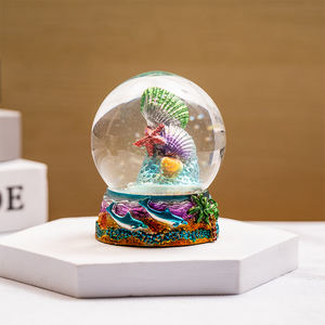 Animal marin 3D personnalisé souvenir animal de l'océan en résine poisson tortue poisson <span class=keywords><strong>Clown</strong></span> hawaïen/mexicain/Bahamas plage eau boule à neige - Product Image 3
