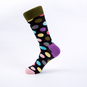Calcetines de Algodón 200N con Diseño Mixto, Coloridos con Estampado de Puntos, Loros Tropicales, Flores, Nubes, Rayos y Corazones, Calcetines Novedosos para Hombre - Product Image 3