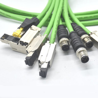 Câble PUR réseau industriel Prorbus et Profinet personnalisé M12 D Code 4pin mâle vers rj45 mâle