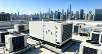 Unité de climatisation commerciale monobloc pour toiture (RTU) avec compresseur scroll R410A pour entrepôts et supermarchés