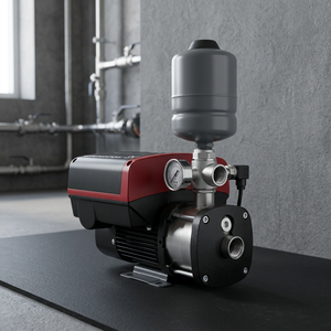 Grundfos CmbE-10-54 Variable Speed Constant Pressure Booster <b>Pump</b> 2 Hp 220-<b>240V</b> 52.8 Gpm 184 Ft Max Head Stainless Steel - Product Image 3