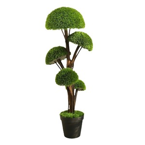 3Ft Garden Supplies <b>Plastic</b> UV Protected Faux Real Topiary Green Plant Bonsai Artificial <b>Tree</b> Potted for Garden Door Decor - Product Image 4