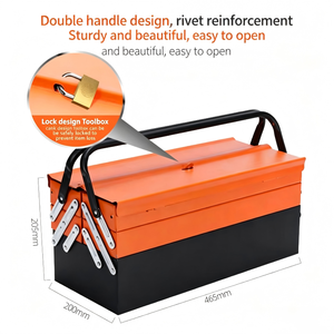 Tool Box Steel Rectangular Painted Dustproof <b>Car</b> <b>Repair</b> Tool Storage Rolled Edge ClosureMost automotive <b>repair</b> tools are in the - Product Image 5