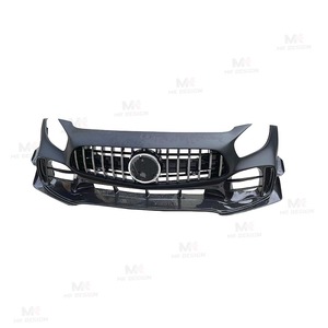 Kit de carrosserie de pare-chocs avant en Fiber de carbone et FRP de Style <span class=keywords><strong>Pro</strong></span> pour Mercedes Benz AMG GT GTC GTS <span class=keywords><strong>GTR</strong></span> calandre de couverture de phare antibrouillard de lèvre avant - Product Image 2