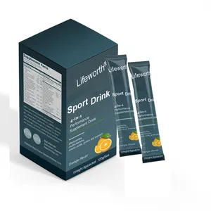 Lifeworth laranja suplementos esportivos vitaminas taurine energia beber etiqueta privada