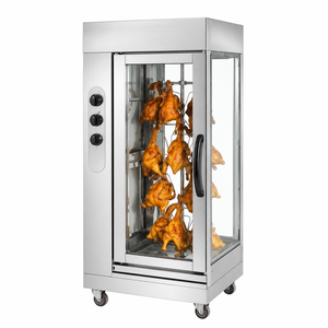 Machine à rôtir le poulet <span class=keywords><strong>au</strong></span> gaz rotative en acier inoxydable 26KW, équipement <span class=keywords><strong>de</strong></span> cuisine pour la restauration, utilisation en snack-bar, garantie 1 an - Product Image 1