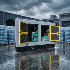 เครื่องกำเนิดไฟฟ้าแบบไร้แปรงถ่าน Cummins 40KW 50KVA 3 เฟส ระบบเงียบ สำหรับสายการผลิตน้ำดื่มบรรจุขวด กำลังไฟฟ้าคงที่ ทำงานต่อเนื่อง - Product Image 2