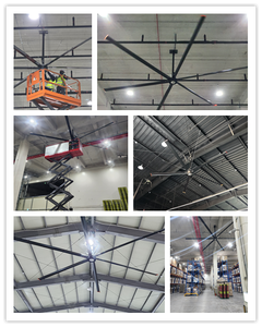 Ventilateur de plafond industriel Keystone FJDA-5 HVLS 16 pieds 0,75 kW 5 pales 35-39 dB Vitesse du vent 1m-5m/s Moteur AC 220V/380V Garantie 3 ans - Product Image 2