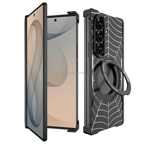 Custodia per telefono in alluminio con protezione a 360° e anello magnetico, design <span class=keywords><strong>Spider</strong></span> Cartoon, per Z Fold 8 Ultra e Z Fold 7 - Product Image 4