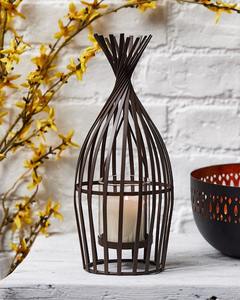 Portavelas de Metal con Diseño en Forma de Jarra, Hecho con Alambre de Hierro con Acabado en Polvo Negro, con Luz de Té en Forma de Luna, Decoración para el Hogar - Product Image 6