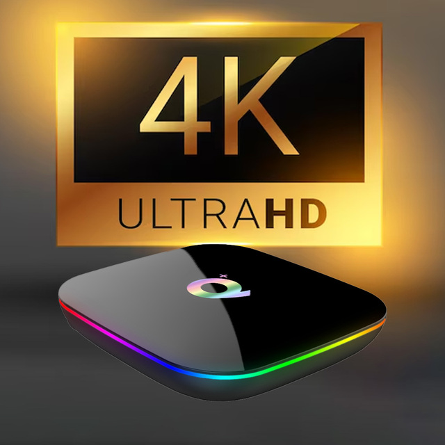 R 2026 New Product Q PLUS H6 Germany Android 9.0 Smart Tv Box England Quad Core Set Top Box Dual Wifi Ott 4k Android Tv Box