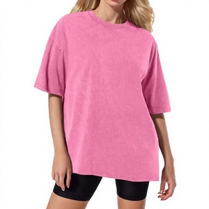 Camiseta de Mujer al por Mayor OEM con Logotipo Personalizado, 240 GSM, 100% Algodón, Corte Regular, Hombros Caídos, Lavado Ácido, Secado Rápido, Estilo Casual - Product Image 3
