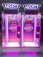 Machine à ciseaux à monnayeur Kpop pour 2 joueurs, type grue à pinces, distributeur automatique de jouets à découper pour intérieur