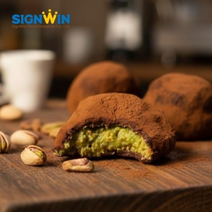 ผงเครื่องดื่มพิสตาชิโอ ISO 22000 บรรจุในถุงอลูมิเนียมฟอยล์สำหรับทำช็อกโกแลตพิสตาชิโอดูไบ คิวโมจิ - Product Image 1