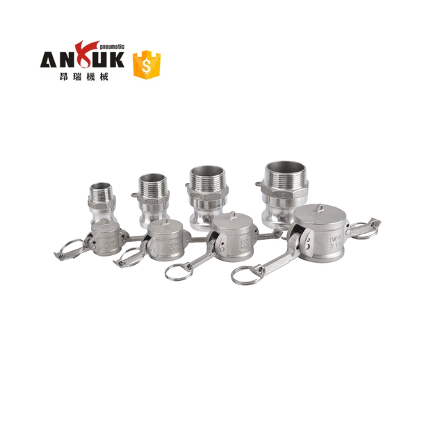 ANGRUI 1/2''-8'' Camlock Fitting Aluminum/ Stainless Steel Quick Coupling Camlock Pipe Fittings
