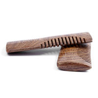 Ensemble de brosse et de peigne à barbe en bois de santal de haute qualité, fabrication sur mesure, vente en gros, nouvelle arrivée, pour femmes et hommes