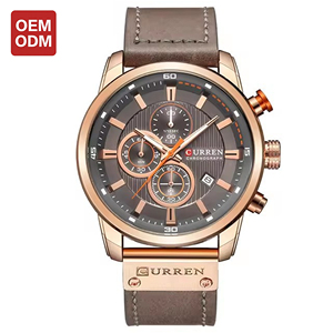 VVS orologio al quarzo di lusso in pelle con cinturino in lega impermeabile 30M Business OEM Logo personalizzato - Product Image 1