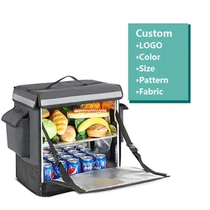 Özel Oxford piknik buzdolabı Sac izoterm açık büyük kapasiteli katlanabilir termal yalıtımlı öğle yemeği çantası sıvı gıda teslimat çantası