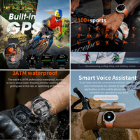 Reloj Inteligente SENBONO KC93 con GPS, Brújula, Monitoreo de Salud, Notificaciones Push y 5-10 Días de Duración de Batería para Android