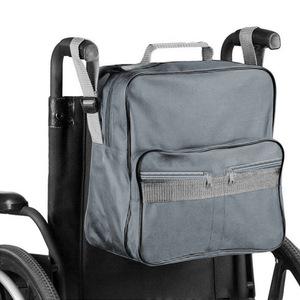 Sac de fauteuil roulant en nylon pour handicap pochette de rangement latérale extérieure poche pliante pour Rollator chaise roulante marcheurs accrocher sacs à bandoulière - Product Image 1