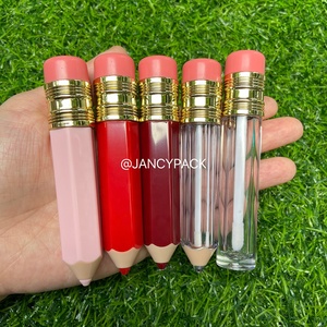 JANCY, rosa, rojo, transparente, en forma de lápiz, 3,5 ml, envases de brillo de labios, contenedor de esmalte de labios personalizado, etiquetas bonitas, tubos de brillo de labios para niños - Product Image 5