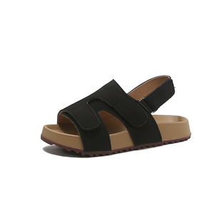 Sandales à semelle souple rétro pour enfants, mode enfant, automne et été 2025, nouvelles sandales décontractées à semelle souple pour bébés, chaussures de plage polyvalentes - Product Image 6