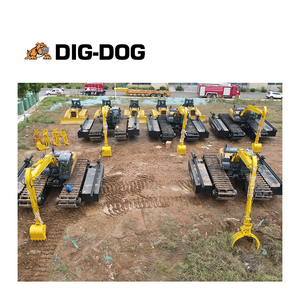 Pontone Galleggiante Anfibio Dig-Dog in Acciaio per Escavatore Cingolato con Motore/Cuscinetto - 1 Anno di Garanzia per Uso in Zone Umide e Paludose - Product Image 1