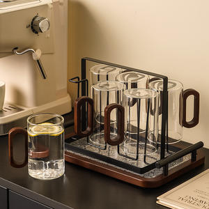 Vente en gros de tasses à eau et de services à thé de grande capacité pour salons domestiques, avec bouteilles en verre pour eau froide et ensembles d'eau. - Product Image 4