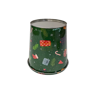 Seau à popcorn promotionnel avec couvercle hermétique, texture givrée brillante, thème Noël, cadeau commémoratif - Product Image 2
