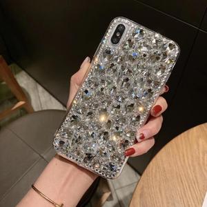 Custodia <span class=keywords><strong>per</strong></span> telefono di lusso con strass e brillantini in TPU e PC <span class=keywords><strong>per</strong></span> <span class=keywords><strong>iPhone</strong></span> Xs Max, nuova <span class=keywords><strong>cover</strong></span> posteriore in cristallo <span class=keywords><strong>per</strong></span> <span class=keywords><strong>iPhone</strong></span> <span class=keywords><strong>6</strong></span> 7 8 Plus - Product Image 4
