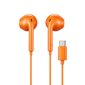 Écouteurs intra-auriculaires filaires Type-C, basses stéréo puissantes, utilisation facile, compatibles avec les smartphones Type-C - Product Image 4