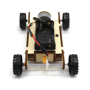 Wooden <b>Diy</b> 4 Wheel Drive Car <b>Kit</b> With Gear Transmission Science Education Toy For Kids Age 7 9 Years - Product Image 4