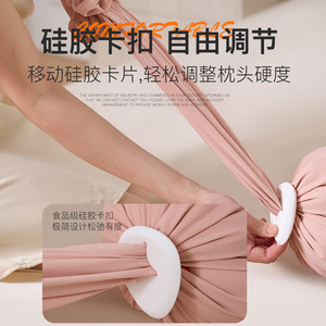 Oreiller pour femmes enceintes <span class=keywords><strong>avec</strong></span> <span class=keywords><strong>micro</strong></span>-particules EPS, boucle en silicone réglable, soutien du ventre et de la taille pour dormir sur le côté - Product Image 3