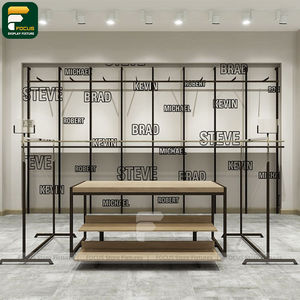 Expositor de Ropa Moderno para Tienda, Mueble Colgante de Rejilla para Prendas, Área de Exhibición Flexible - Product Image 4