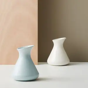 Jarra de leche de agua de cerámica personalizada, Color puro, venta al por mayor
