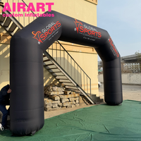 Arche gonflable, Arches gonflables noires pour le sport, Arche de course gonflable en promotion