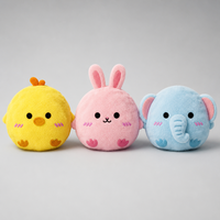 Jouet pour chien résistant aux morsures, peluche de dessin animé, balle qui couine et rebondit, nettoyage des dents, gadget d'entretenissement pour chiot, accessoire pour animaux de compagnie