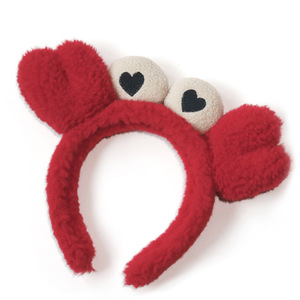 Diadema de Felpa Unisex con Relleno de Algodón PP para Lavar la Cara y Maquillarse, Diseño de Dibujos Animados con Orejas de Gato y Oso, y Fresas - Product Image 1