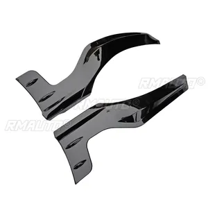 Mugen MU Style <b>Car</b> Rear Bumper Corner Extension <b>Diffuser</b> Aprons for 2022-2024 11th Gen Honda Civic Hatchback Carbon Fiber Style - Product Image 5