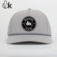 Gorras de Béisbol de 5 Paneles de Alta Calidad al por Mayor, Personalización Completa, Logotipo Personalizado, Corte Láser, Malla Perforada, Gorras con Cuerda